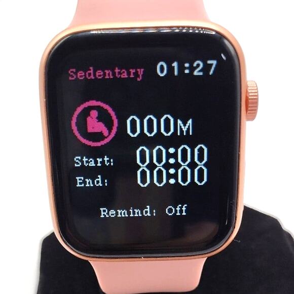 Pink Smartwatch Earbuds Set ports fitness heart rate for Apple Android & iOS NEW